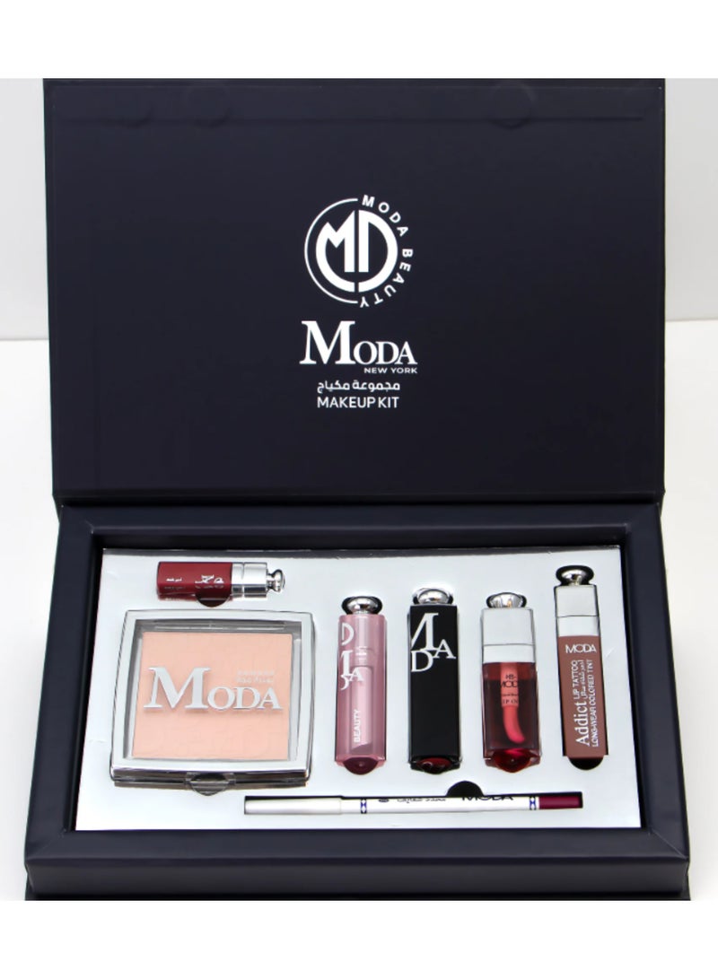 MODA BEAUTY Mini Moda Box – Complete Luxury Makeup Set (7 Pieces) - Image 1